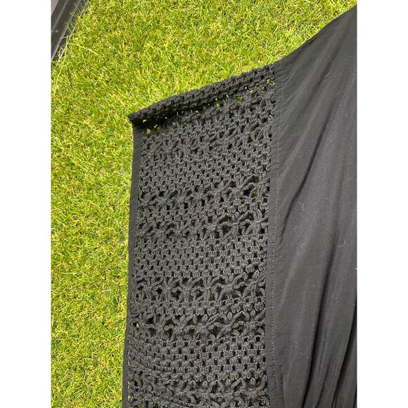 Victoria's Secret‎ Black Plunge V-Neck Batwing Swim Cover-Up Size S Small - Picture 8 of 11